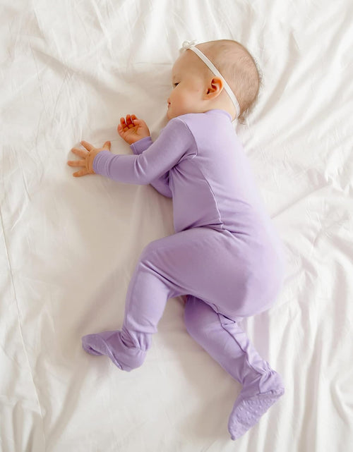 Load image into Gallery viewer, Preemie Infant Boys Girls Footie Pajama Footed Onepiece Solid Modal Sleep and Play Pajamas 0-2T
